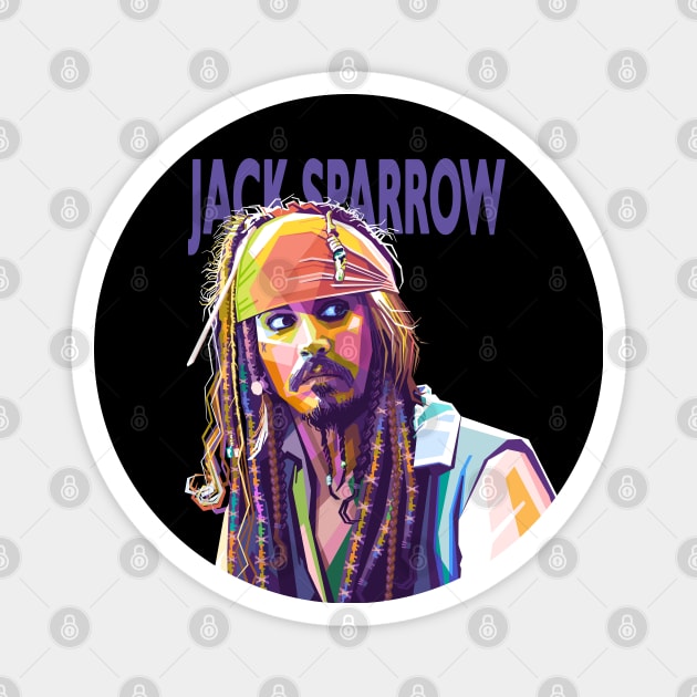 Jack Sparrow Magnet by lots of artWork